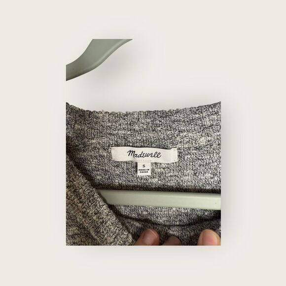 Madewell Telluride Pullover Sweater Marled Storm Size Small - Picture 7 of 8